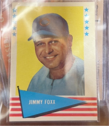 1961 Fleer #28 Jimmie Foxx — front