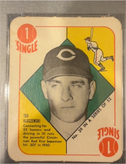 1951 Topps Red Back #39 Ted Kluszewski — front