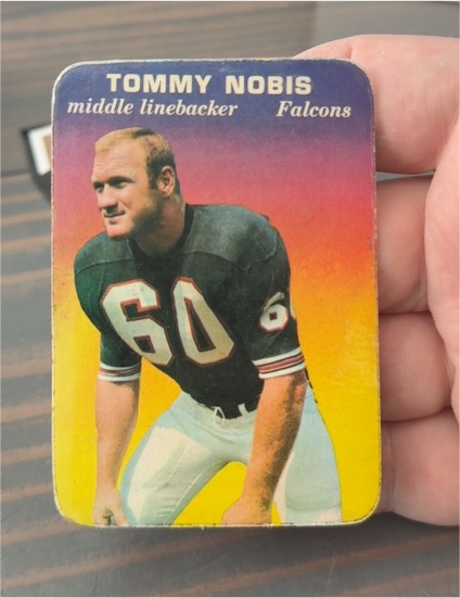 1970 Topps Super Glossy #1 Tommy Nobis — front