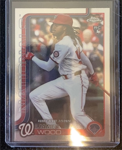 2025 Topps Chrome Update #US218 James Wood — front