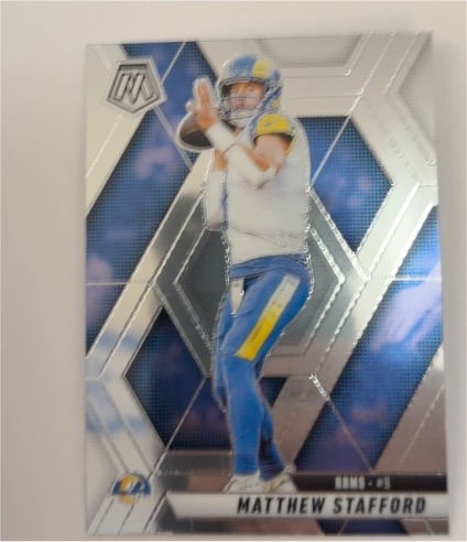 2025 Panini Mosaic #9 Matthew Stafford — front