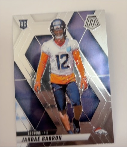 2025 Panini Mosaic #361 Jahdae Barron — front