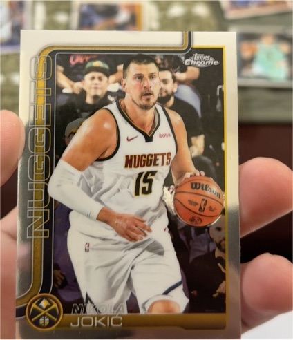 2025-26 Topps Chrome #25 Nikola Jokić — front
