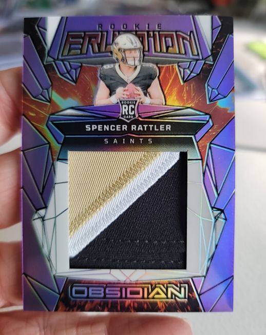 2024 Panini Obsidian Rookie Eruption #ERM-SRA Spencer Rattler — front