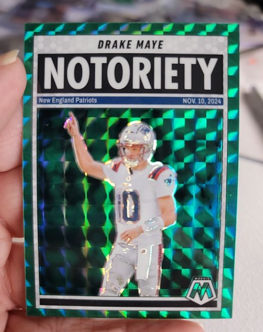 2025 Panini Mosaic #3 Drake Maye Notoriety — front