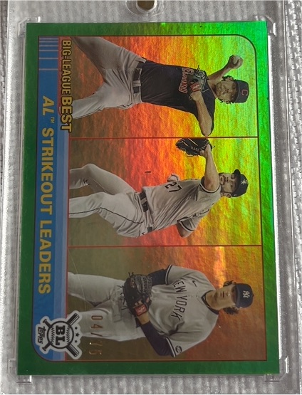 2021 Topps Big League Best #253 AL Strikeout Leaders — front