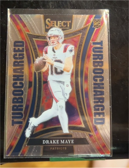 2024 Panini Select #24 Drake Maye Turbocharged RC — front