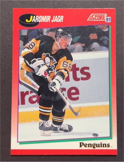 1991-92 Score Canadian English #98 Jaromir Jagr Pittsburgh Penguins — front