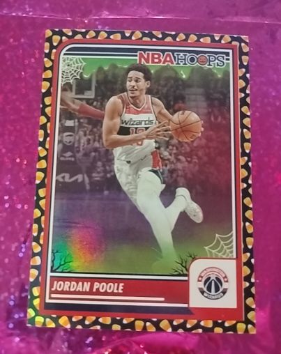 2023-24 Panini Haunted Hoops #277 Jordan Poole Orange — front
