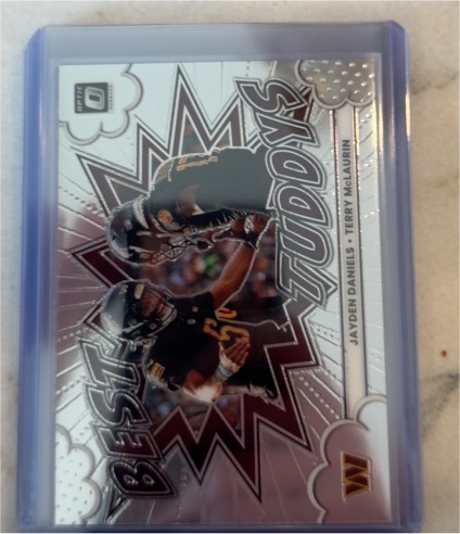 2025 Donruss Optic Best Tuddys Jayden Daniels Terry McLaurin — front