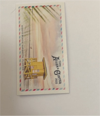 2025 Topps Allen & Ginter #BI-17  Siesta Beach, Sarasota, Florida Mini Beachin' It — front
