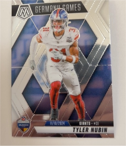 2025 Panini Mosaic Germany Games #261 Tyler Nubin — front