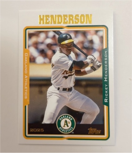 2025 Topps Archives #246 Rickey Henderson — front