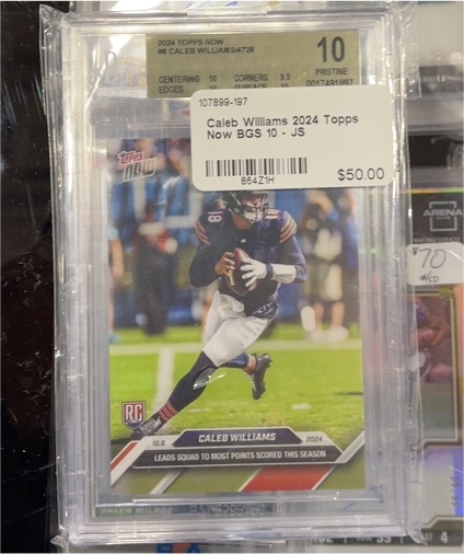 2024 Topps Now #2 Caleb Williams Rookie RC — front