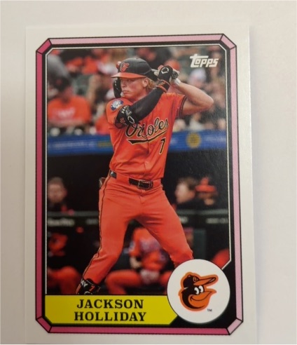 2025 Topps Archives 1987 Boardwalk and Baseball #87BB-20 Jackson Holliday — front