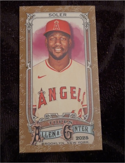 2025 Topps Allen & Ginter #167 Jorge Soler Mini — front