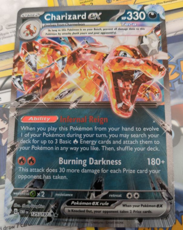 2023 Pokémon TCG Charizard ex Sv03: Obsidian Flames #125 — front