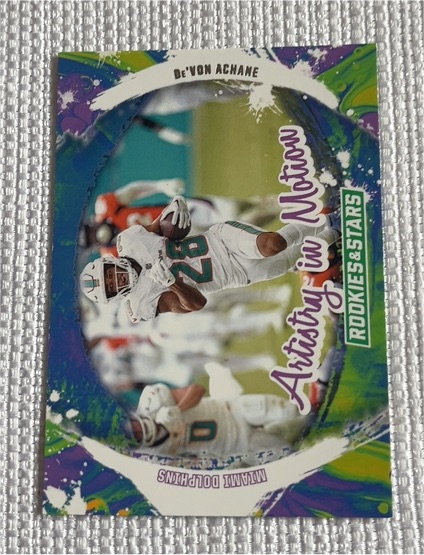 2024 Panini Rookies & Stars #AIM-DAE De'Von Achane Artistry in Motion — front
