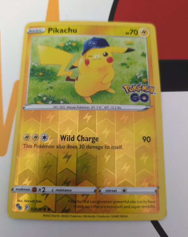 2022 Pokémon GO #028 Pikachu — front
