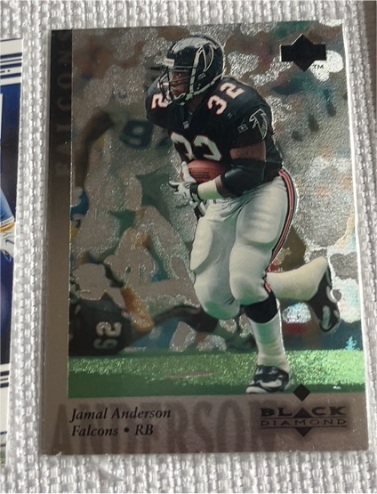 1997 Upper Deck Black Diamond #35 Jamal Anderson — front