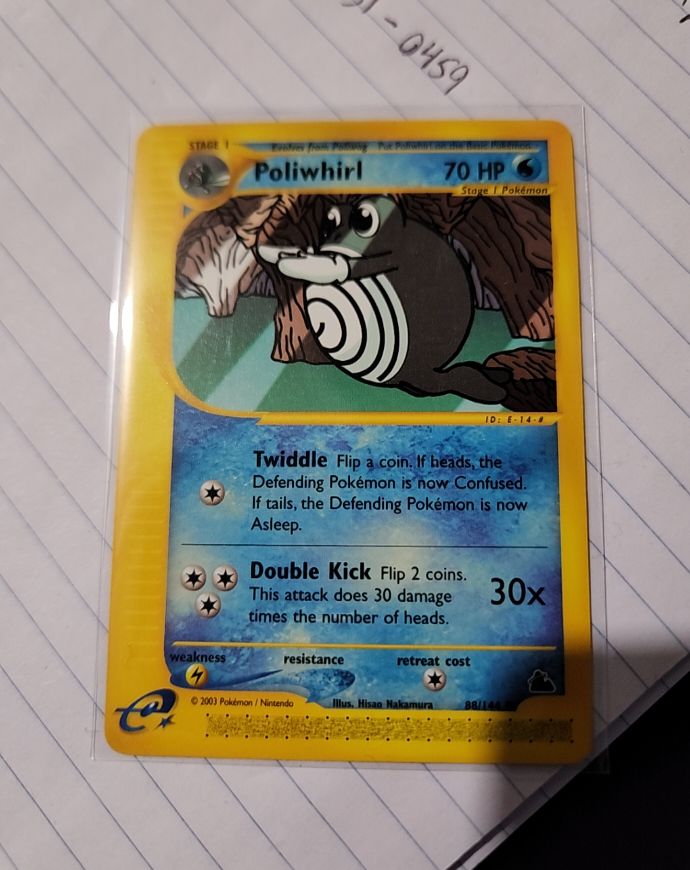 2003 Pokémon Expedition #84 Poliwhirl — front