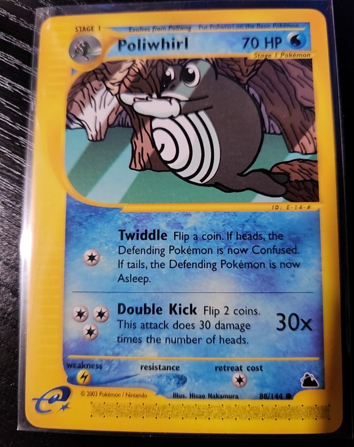 2003 Pokémon Skyridge #88 Poliwhirl — front