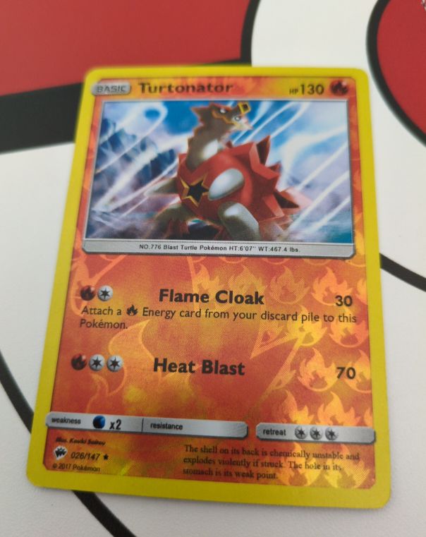 2017 Pokemon Burning Shadows #26 Turtonator — front