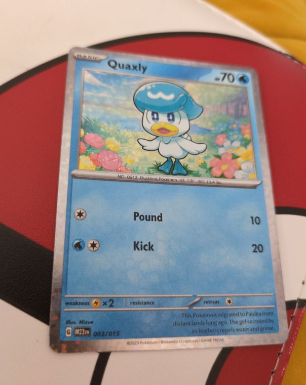 2023 Pokémon McDonald's Promo #003 Quaxly — front