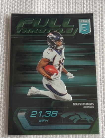 2024 Panini Donruss Elite #17 Marvin Mims Full Throttle Green — front