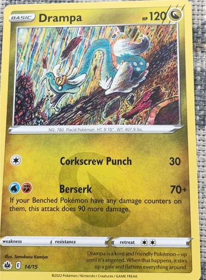 2022 Pokémon McDonald's Promos #14 Drampa — front