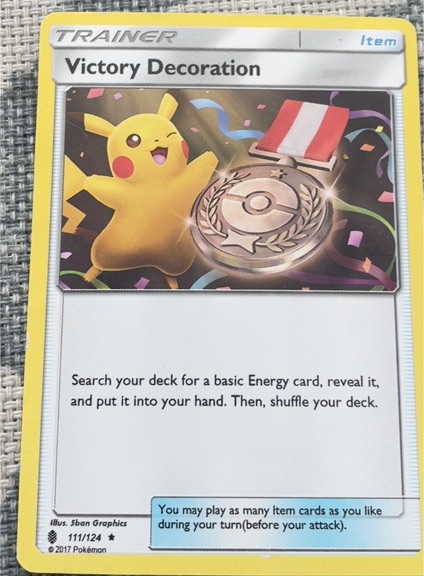 2017 Pokémon #111 Victory Decoration — front