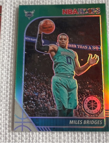 2019-20 Panini NBA Hoops Premium Stock #20 Miles Bridges — front