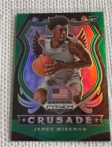 2020 Panini Prizm Draft Picks Crusade #82 James Wiseman — front