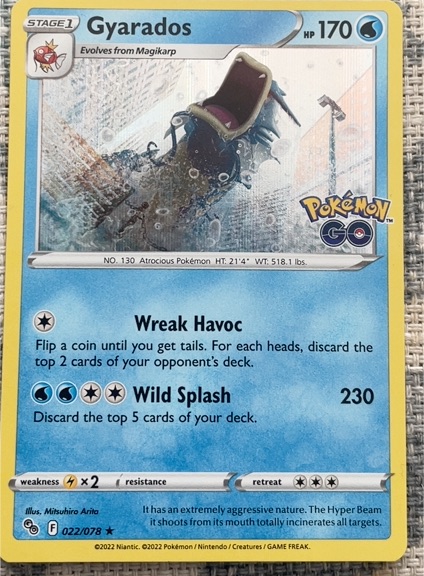 2022 Pokémon GO #022 Gyarados — front