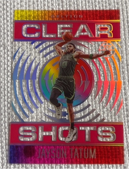 2020-21 Panini Illusions Clear Shots #9 Jayson Tatum — front