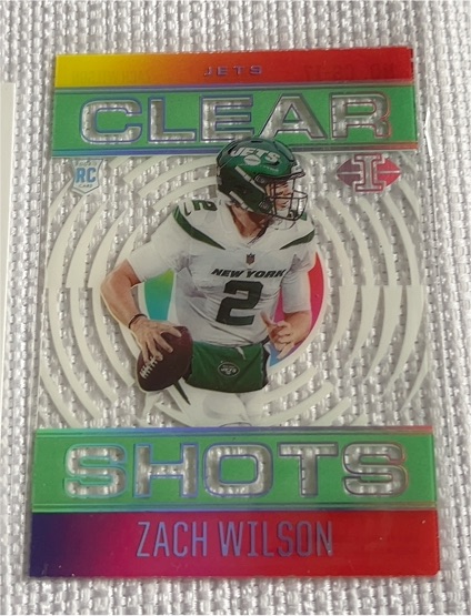 2021 Panini Illusions #CS-17 Zach Wilson Clear Shots — front