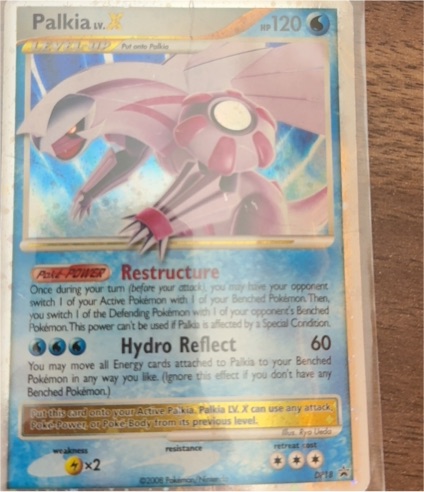 2007 Pokémon Diamond & Pearl Promos #DP18 Palkia LV.X — front