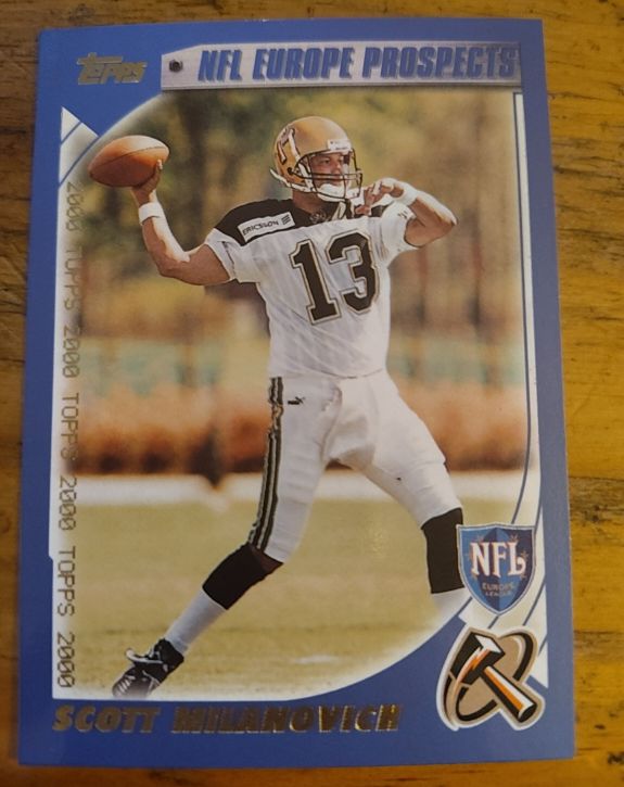 2000 Topps #344 Scott Milanovich Berlin Thunder — front