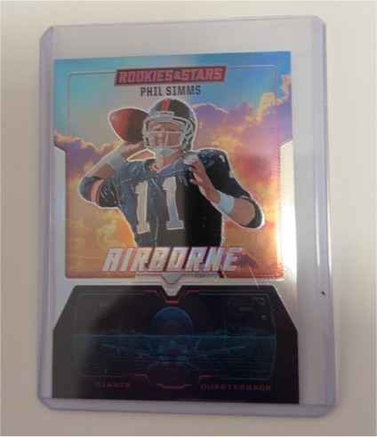 2025 Panini Rookies & Stars #24 Phil Simms Airborne Silver Prizm — front