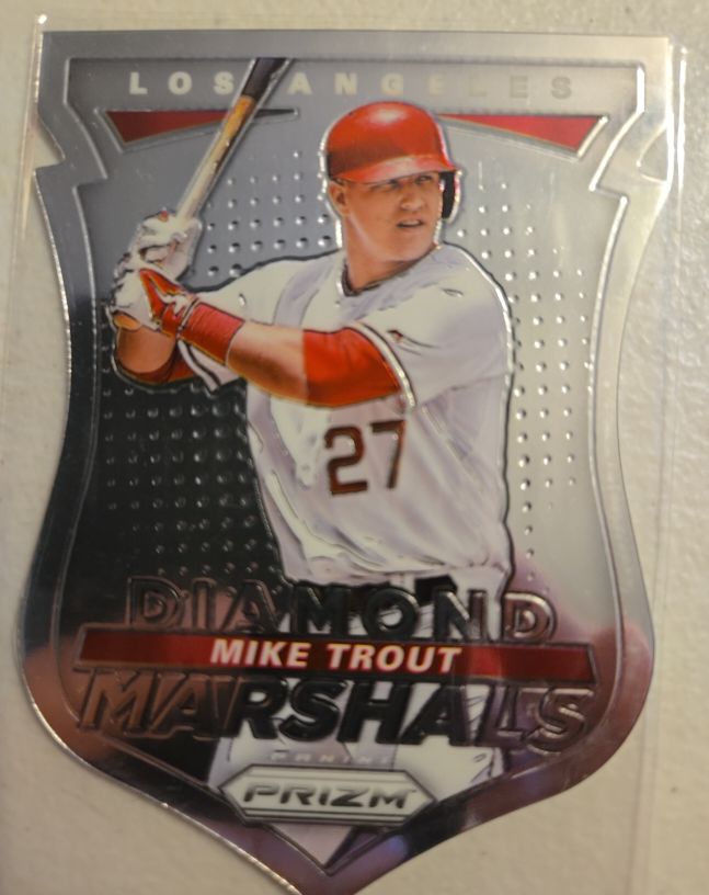 2015 Panini Prizm #1 Mike Trout Diamond Marshals — front