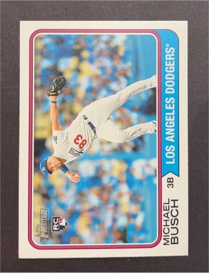 2023 Topps Heritage High Number #520 Michael Busch — front