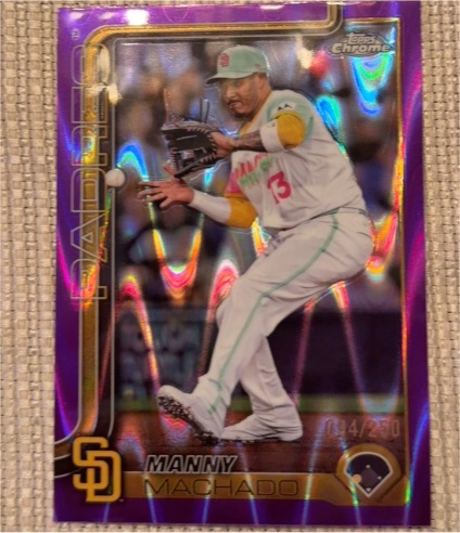 2025 Topps Chrome Sapphire #53 Manny Machado — front