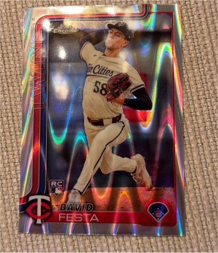 2025 Topps Chrome #156 David Festa — front