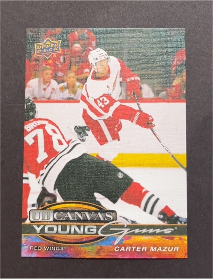 2025-26 Upper Deck UD Canvas Young Guns #C-118 Carter Mazur — front
