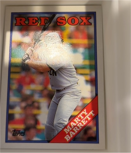 1988 Topps #525 Marty Barrett — front
