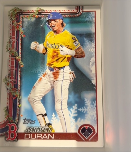 2025 Topps Holiday #H180 Jarren Duran — front
