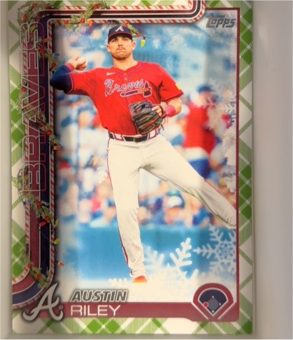 2025 Topps Holiday #H86 Austin Riley — front