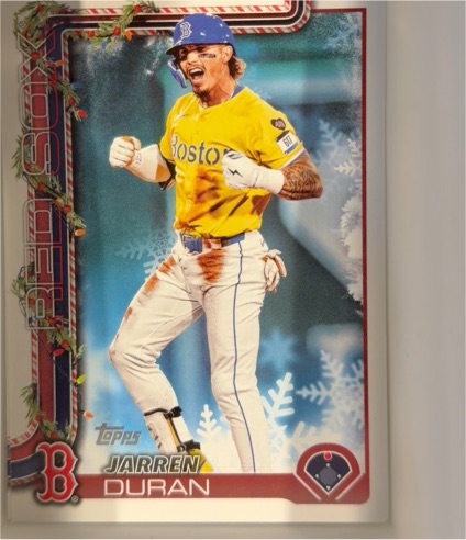 2025 Topps Holiday #H180 Jarren Duran — front