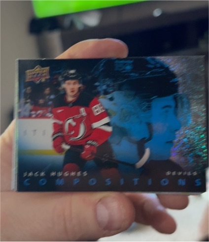 2025-26 Upper Deck Series 1 Compositions #CMP-2 Jack Hughes — front