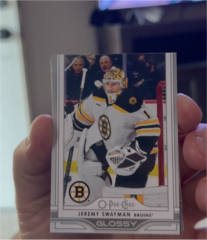 2025-26 Upper Deck #OG-14 Jeremy Swayman O-Pee-Chee Glossy — front